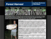 Tablet Screenshot of forestharvest.com